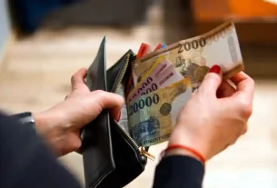 Fizetés, pénztárca, forint