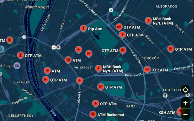 ATM automaták Budapesten
